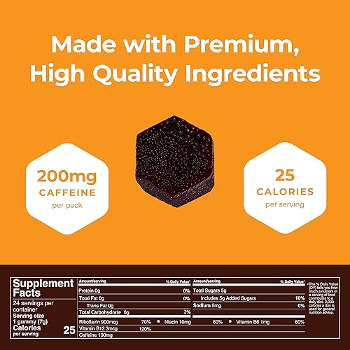 Miniatura 6 de SGC La concentración más alta de 100 mg de cafeína por gomita, 2 gomitas por paquete, paquete de 12 inyecciones de Mocca Shots de chocolate con