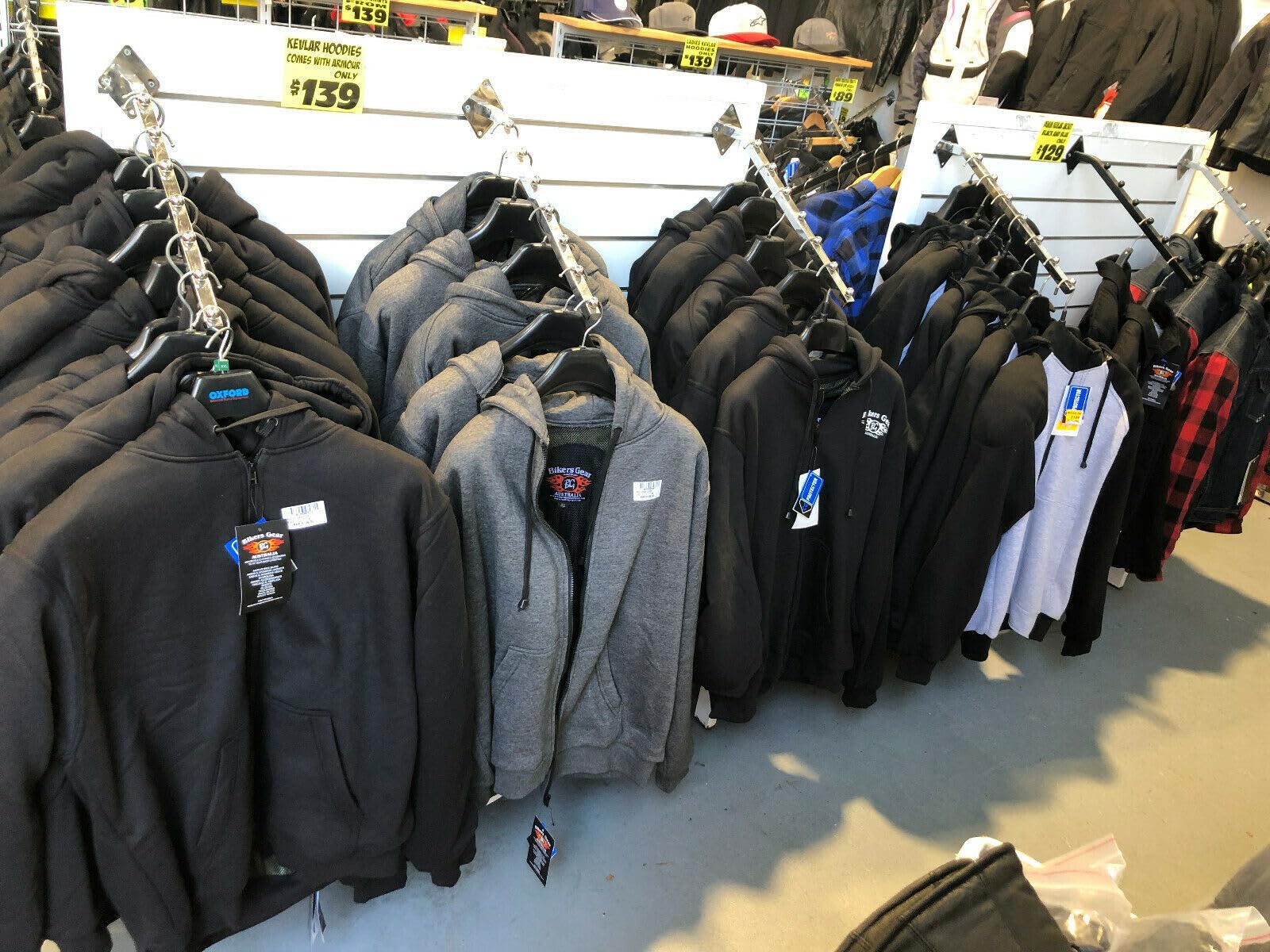 Bikers Gear Australia Ladies Black Crossfire Fully Kevlar Lined Hoodie Motorcycle Jacket with 1621-1 5Piece Removable Armour Parent