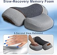 Vista 5 de Almohada masajeadora de cuello 3 en 1, masajeador de tracción con masaje de compresión caliente, almohada de masaje joroba de cuello con cable extra