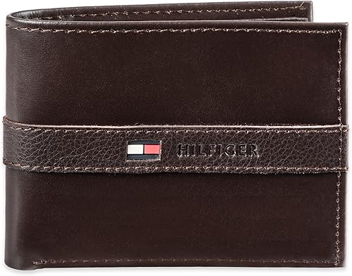 Tommy Hilfiger Cartera de cuero genuino para hombre con mĂşltiples ranuras para tarjetas Tommy Hilfiger Cartera de cuero genuino para hombre con mĂşltiples ranuras para tarjetas