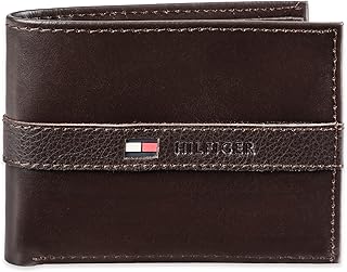 Tommy Hilfiger Men’s Leather Bifold Wallet Slim RFID Blocking Travel Wallet for Everyday Use