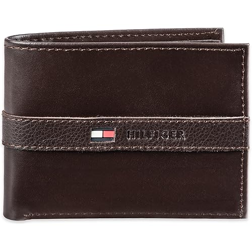 Tommy Hilfiger Men's Classic Bifold Wallet with ID Window and Multiple Card Slots