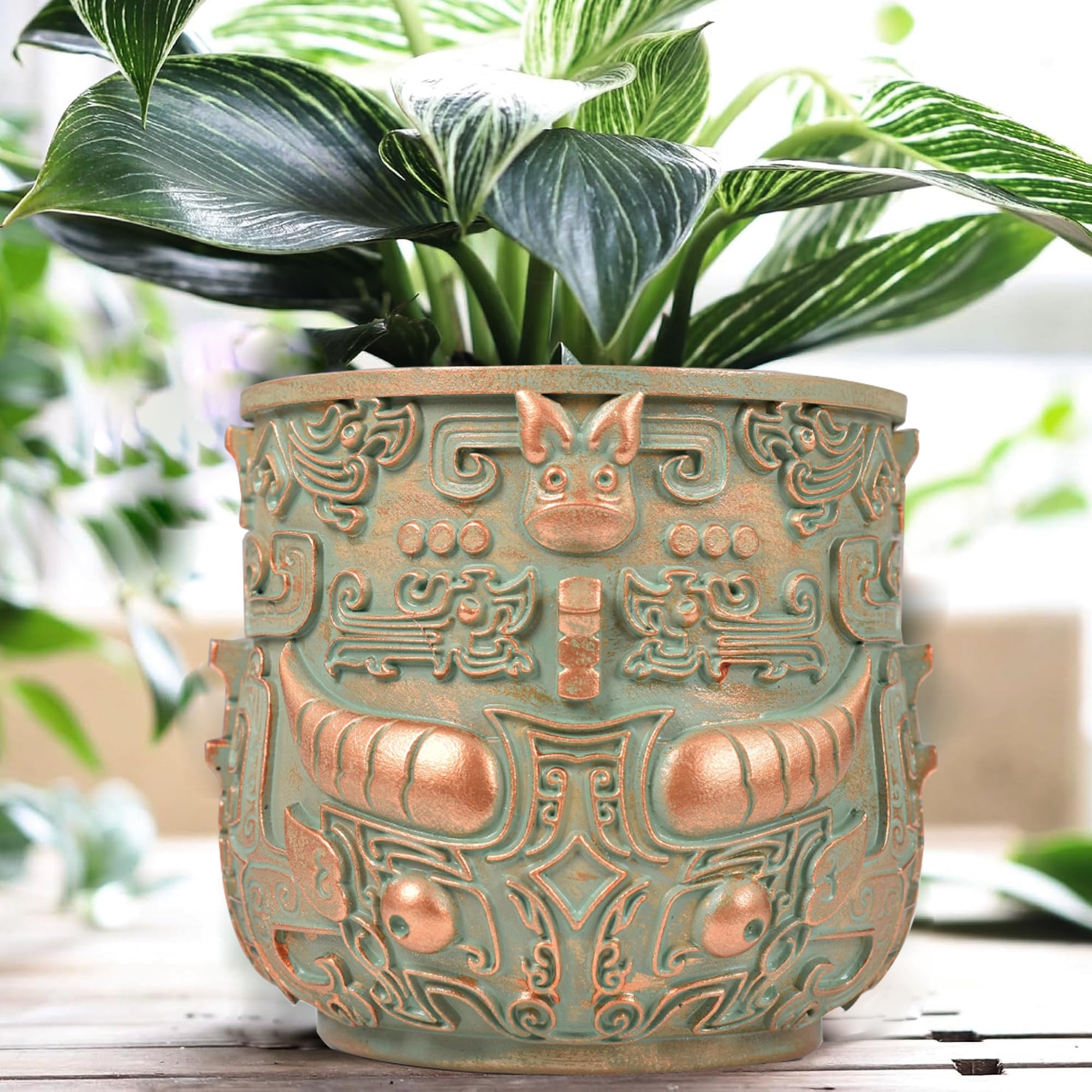 mexican planter pot Talavera Snail Planter, Ceramic Mexican Planter Pot for Indoor Home De –  LUV2BRD