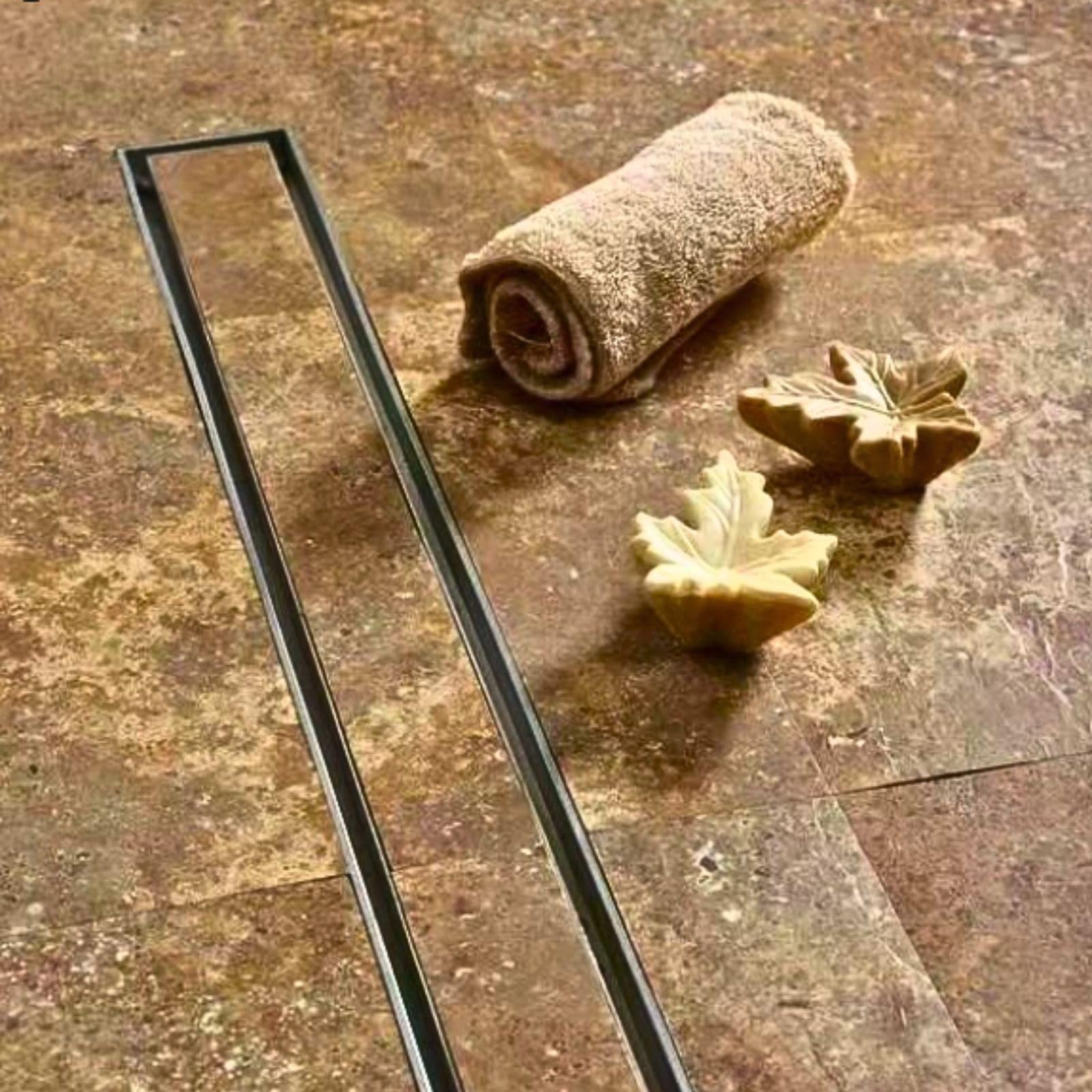 Invisible Canaleta Ducha 2 en 1 Desagüe Ducha 10cm de Ancho Plata Desagüe de Piso Extraíble de Acero Inoxidable 304 con Filtro Antibloqueo para Baño Bañera Balcón(10 * 70cm)