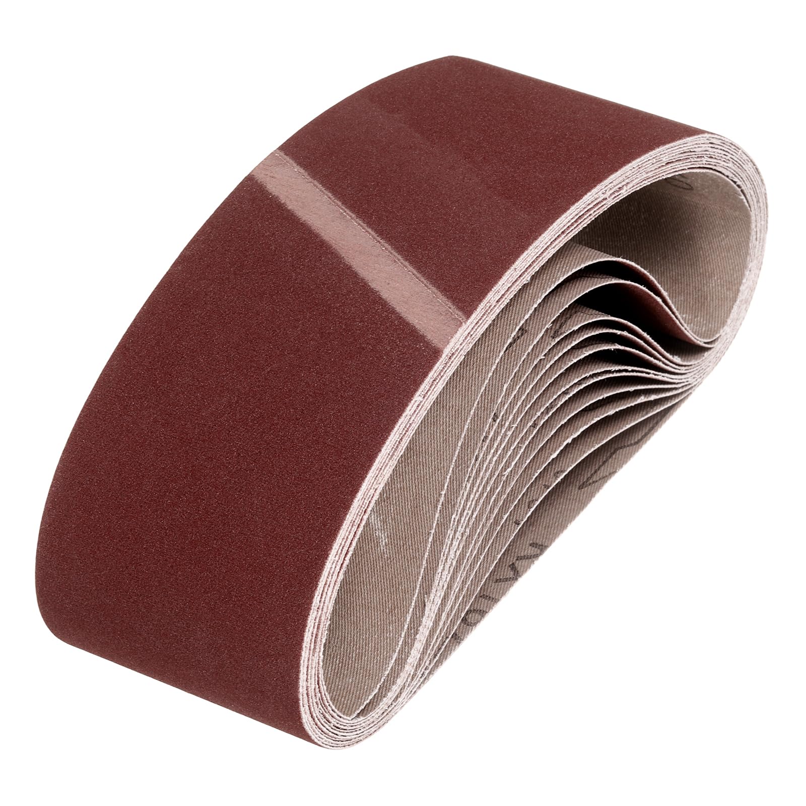QUARKZMAN 76mm x 533mm Bandes de Ponçage, 12 Pcs 240 Grains Ceinture Abrasive en Oxyde D'Aluminium pour Travail du Bois, Polissage du Métal, Affûteur de Couteaux