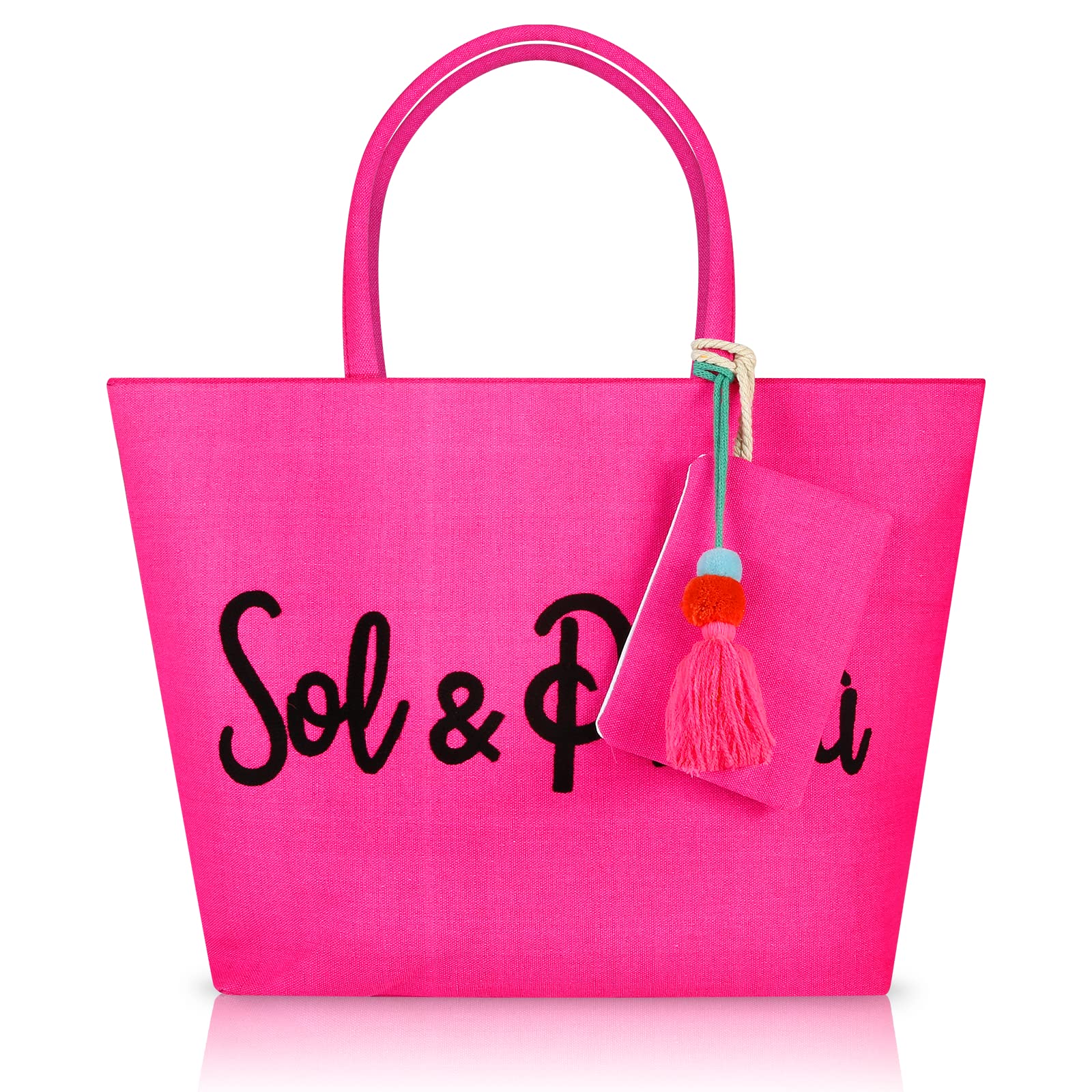 Victse Bolso de Playa Grande, Mujer Bolsa de Hombro con Cremallera, Ligera Bolso Totalizador, Bolso de Bandolera, Grande Bolsa de Compras Niña Bolsa de Asas