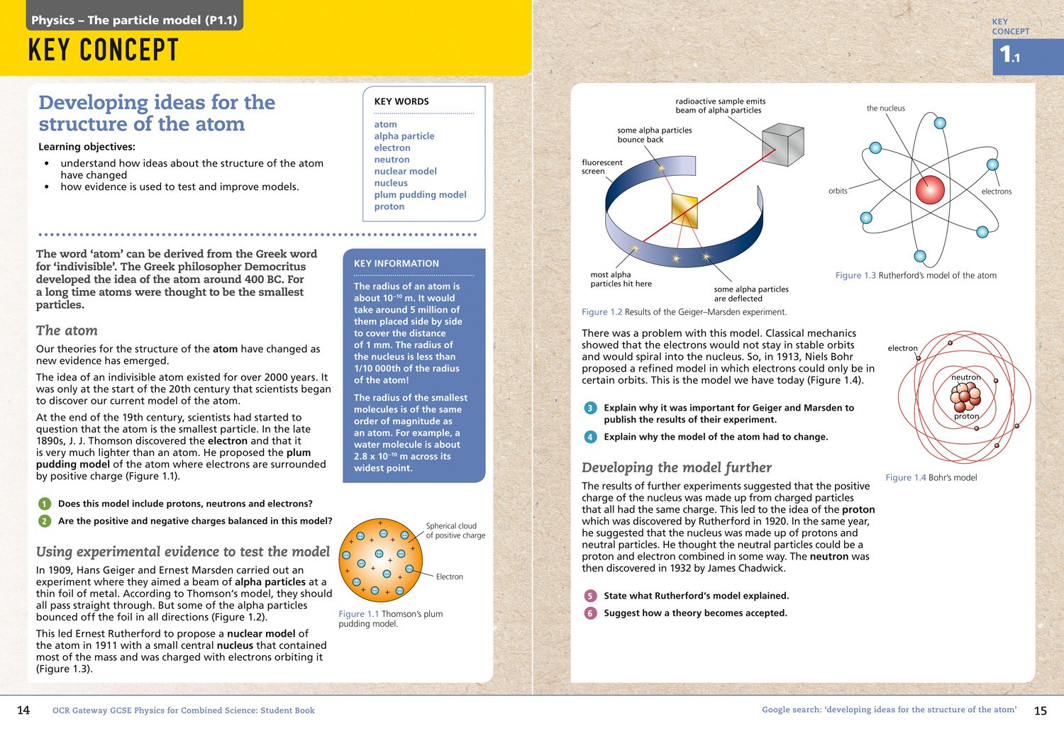OCR Gateway GCSE Physics for Combined Science 9-1 Student Book