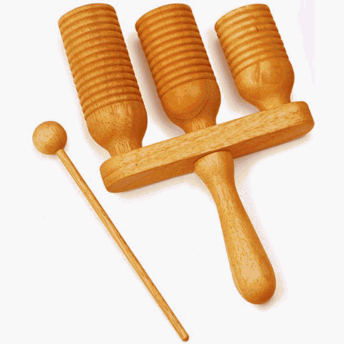 Wooden Three-Row Agogo Bell by Meinl