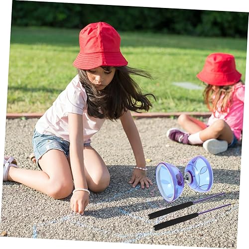Miniatura 9 de BRIGHTFUFU 1 Set Diabolo Kid Toys Ball Bearings Purple Outfit Juggling Toy for Blue Suit Flying Toy Kids Playset Childrens Toys Kids Suit Yoyo