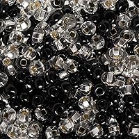 Vista 36 de John Bead Cuentas de cristal checo 6/0 amatista AB cuentas para manualidades de joyería, vial de 0.81 oz