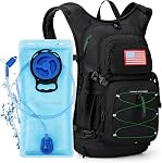 Maelstrom Hydration Hiking Backpack with 2L/3L Water Bladder, High Flow Bite Valve Camping Daypack Lightweight