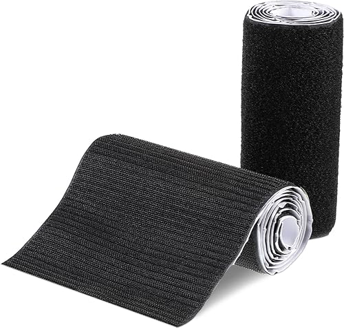 Cinta de gancho y bucle, cinta de velcro de doble cara con tira adhesiva de cierre trasero, rollo de gancho de doble cara, parche de nailon adhesivo