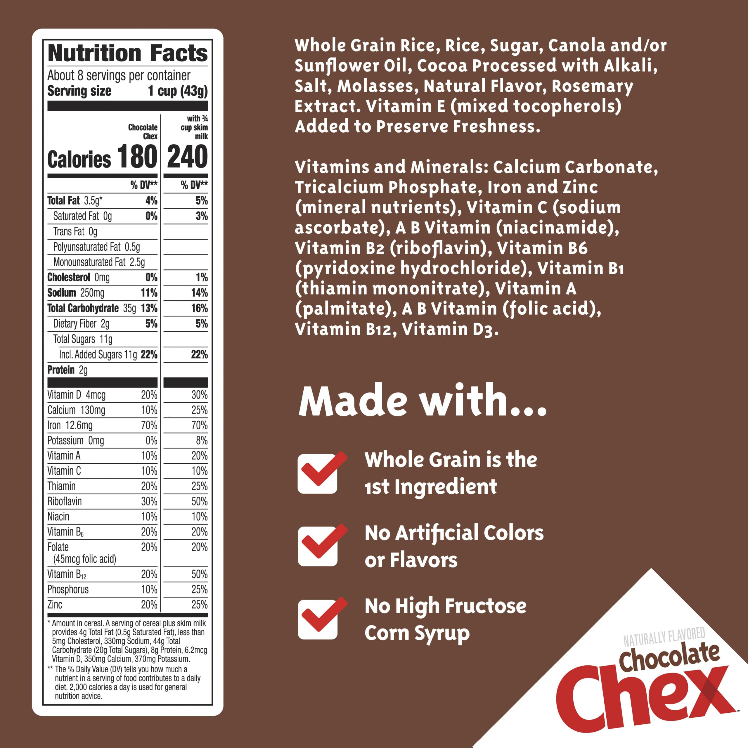 General Mills Chocolate Chex Cereal 362g (1 Box) …