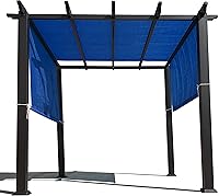 Vista 1 de Alion Home Custom Reemplazo de HDPE de protección solar permeable con bolsillos de varilla para pérgola