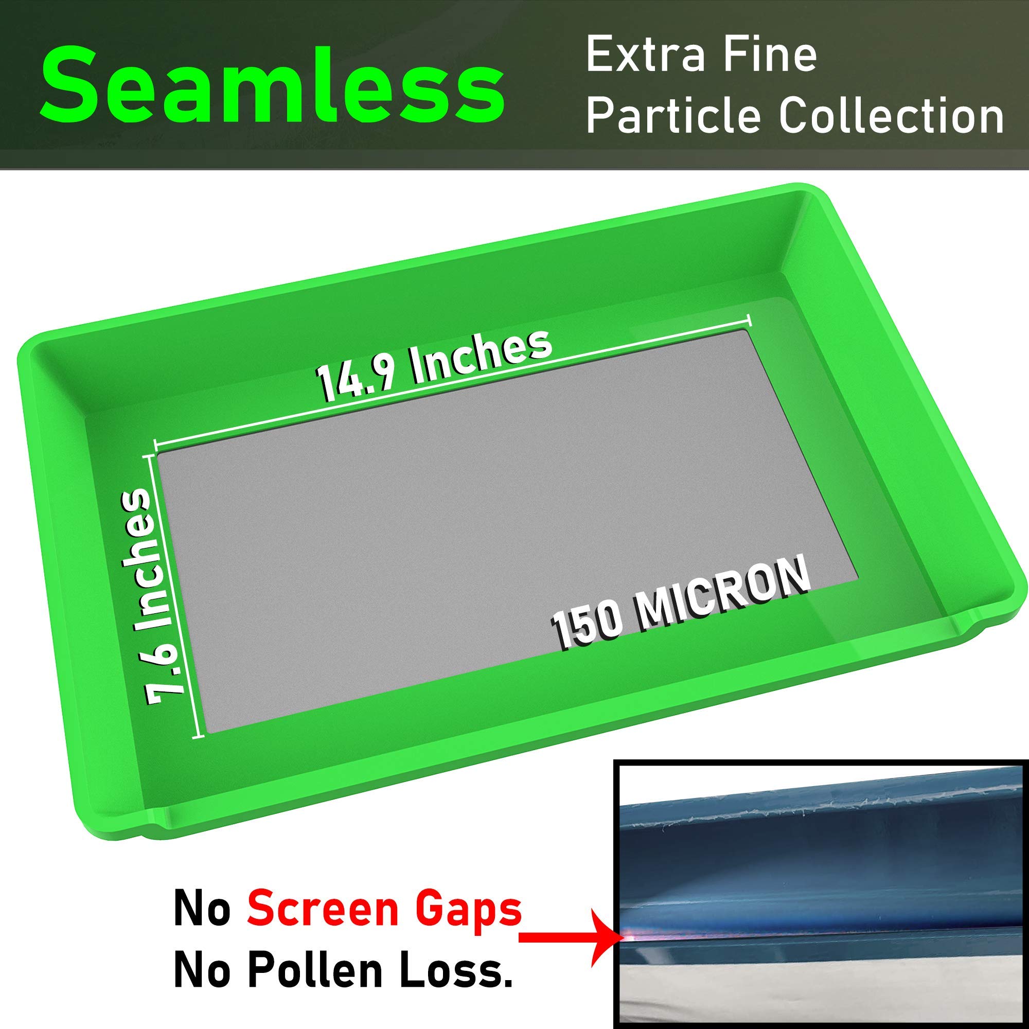 Trimming Tray XL HeavyDuty 2in1 Herb Sifter RivetLess Dry Sift