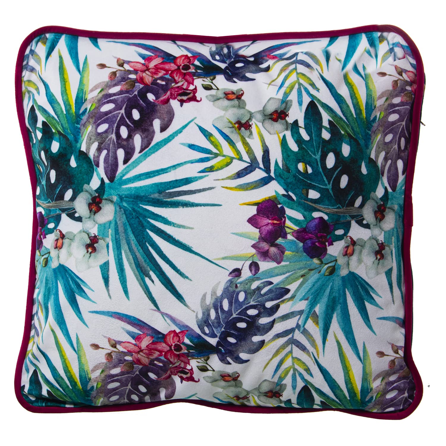 COJIN TERCIOPELO ESTAMPADO 45X45CM C/CREMALLERA 45X45CM