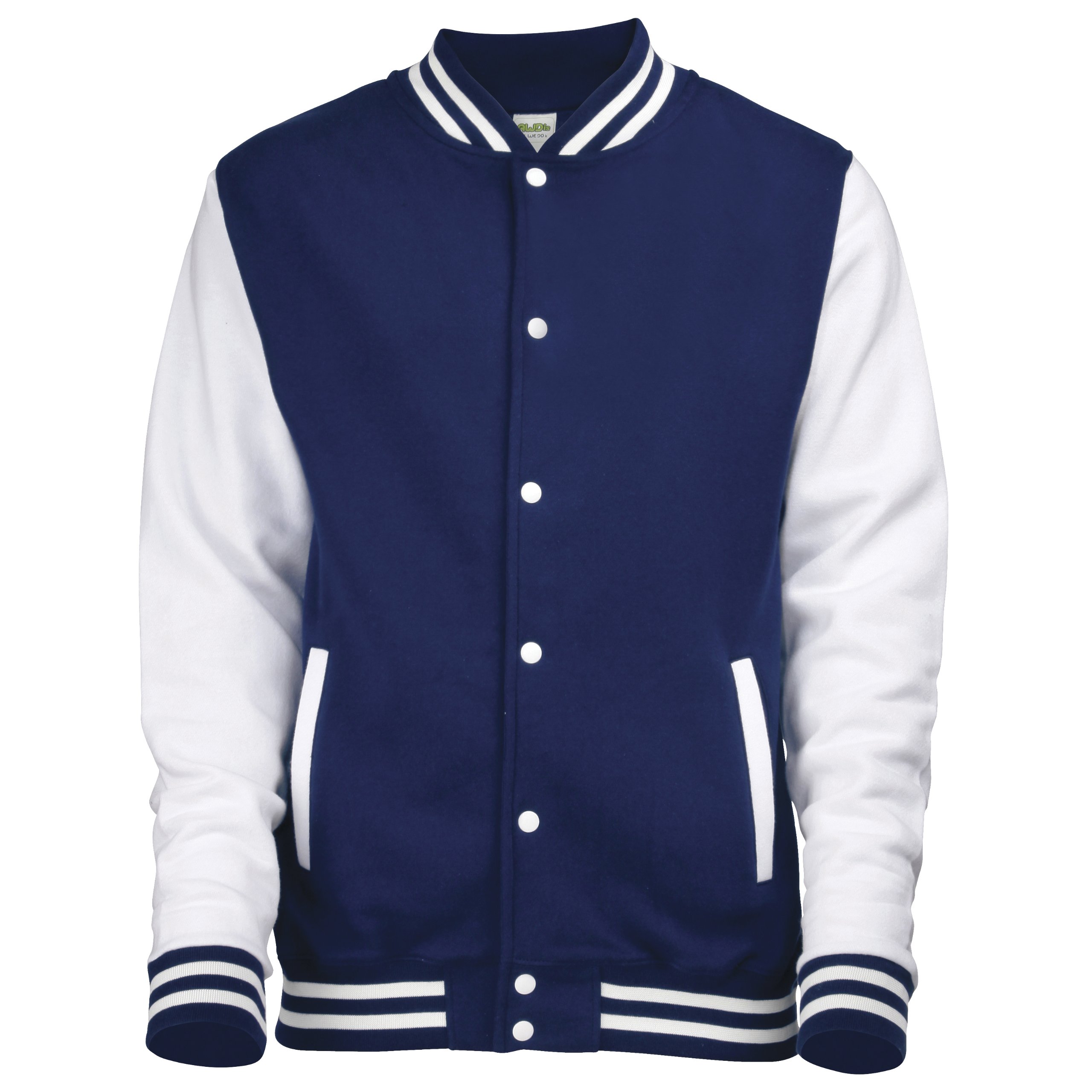 Mazclothing Oxford Navy / White Awdis Varsity Jacket Jh043 (S, )