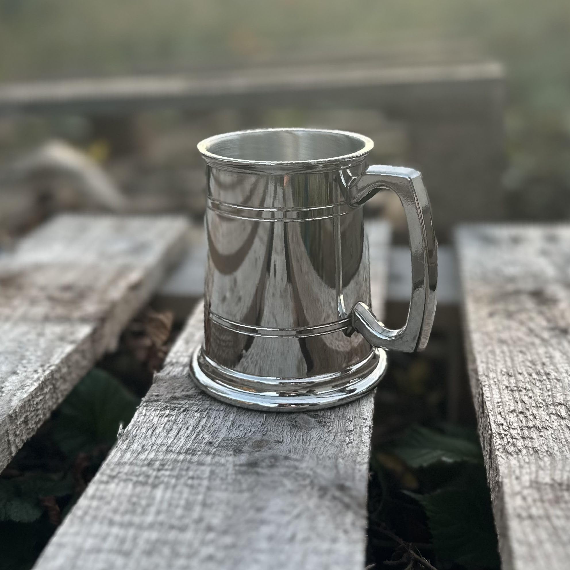 Wentworth Pewter - Chope en étain double doublure standard d'une demi-pinte, chope à bière