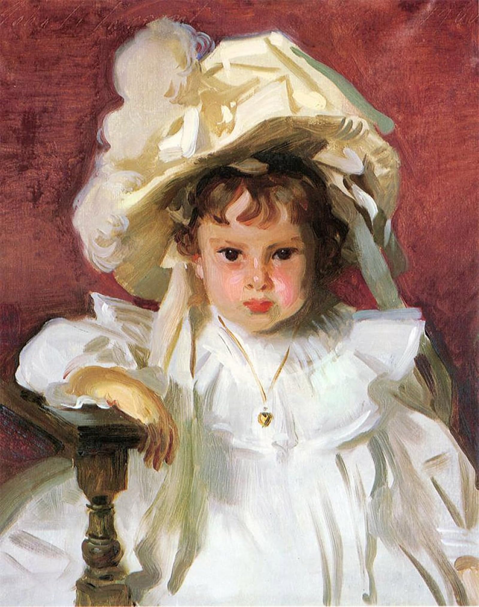 POSTERIIk Vintage Classic Picture Landscape Artwork Dorothy by John Singer Sargent Portrait Canvas Painting for Office Home Decor 60x90cm