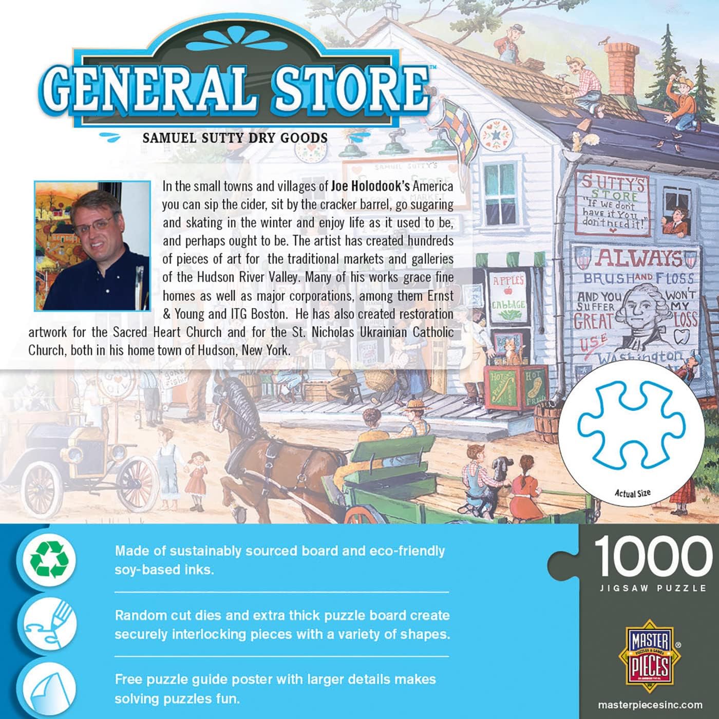 MasterPieces 1000 Piece Jigsaw Puzzle for Adults, Family, Or Youth - Samuel Sutty Dry Goods - 19.25"x26.75"
