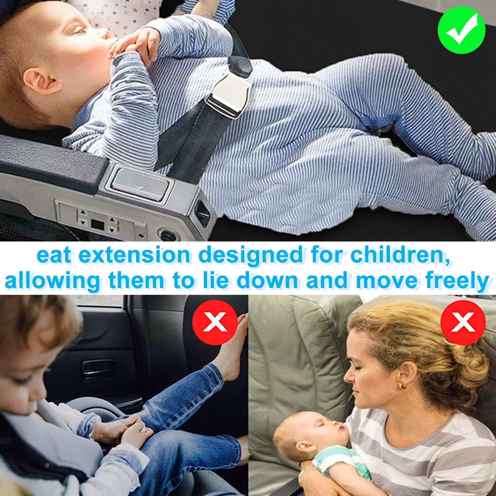 ReposapiéS Para NiñOs En AvióN,ReposapiéS Para NiñOs En AvióN,ExtensióN De Asiento Para NiñOs En AvióN,ReposapiéS PortáTil De Viaje Para AvióN,Negro79cmx44cm