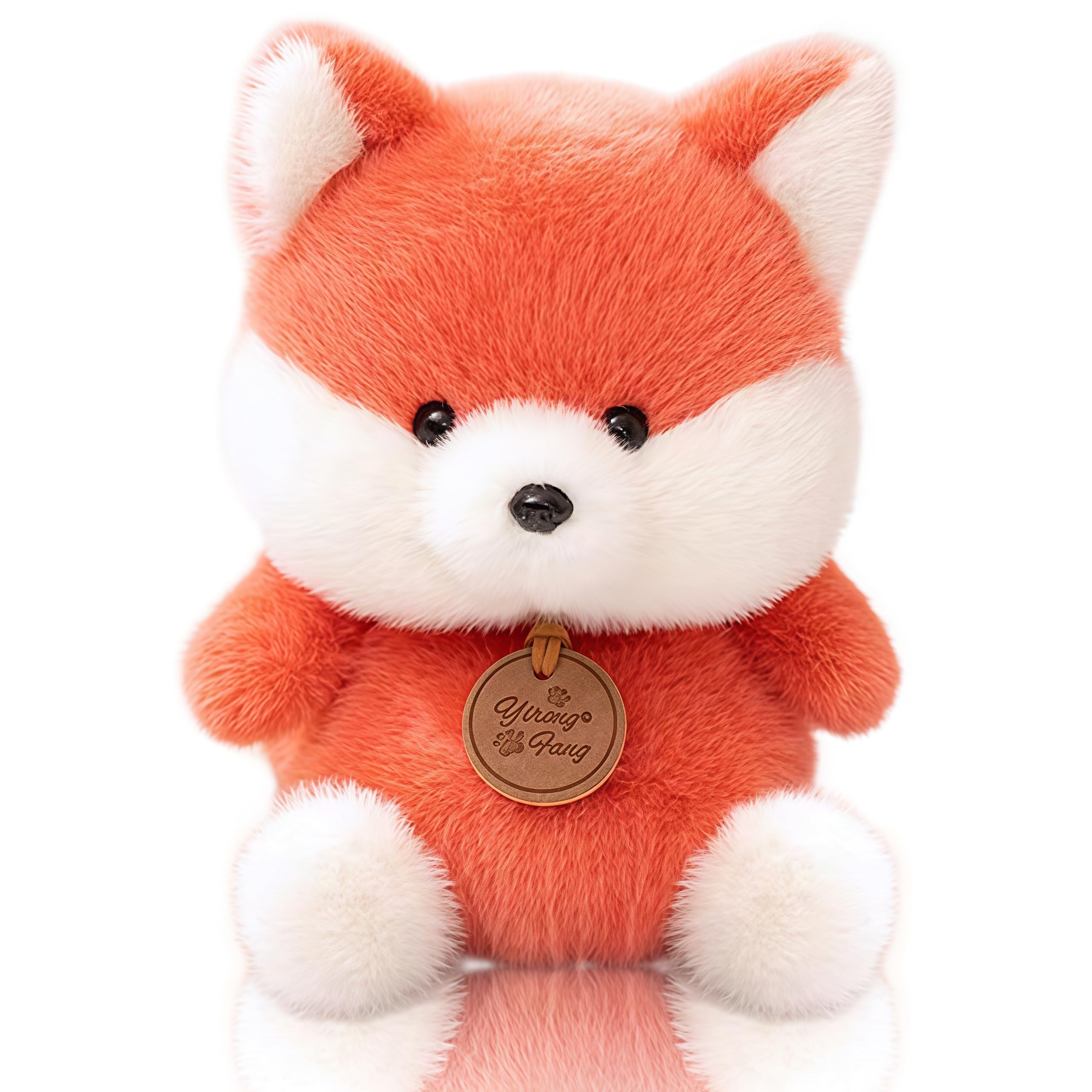 MOPQMKT Cuddly Fox Plush 25cm Orange Dangling - Sustainably Made, Soft Toy for Cuddling and Play, for Children & Adults, Gift Idea