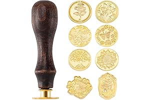 9Pcs Wax Seal Stamp Kit for Wedding Invitations