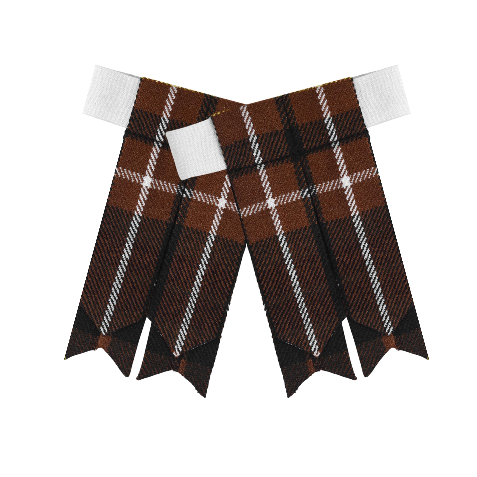 Scottish Tartan Kilt Flashes with Elastic Adjusters