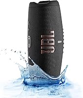 Vista 6 de JBL Charge 5 Wireless Bluetooth Speaker (Black) Rugged IP67 Waterproof Outdoor Audio with Deep Bass & 20H Playtime Includes Protective Travel
