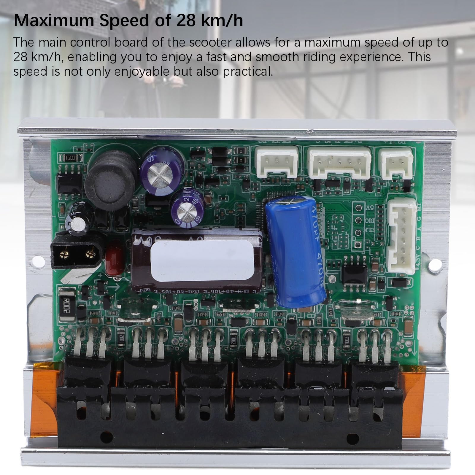 BuyWeek Contrôleur de Carte Mère de Scooter Électrique pour Xiaomi MI4, 36 V 350 W Vitesse Maximale 25 Km/H Contrôleur de Carte de Circuit Imprimé de Trottinette Électrique