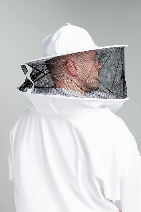 Premium Beekeeping Protective Bee Jacket Round Style Hood Jacket
