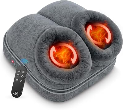 Snailax Shiatsu Foot Massager with Heat, Deep Kneading Foot Warmer, Size 13
