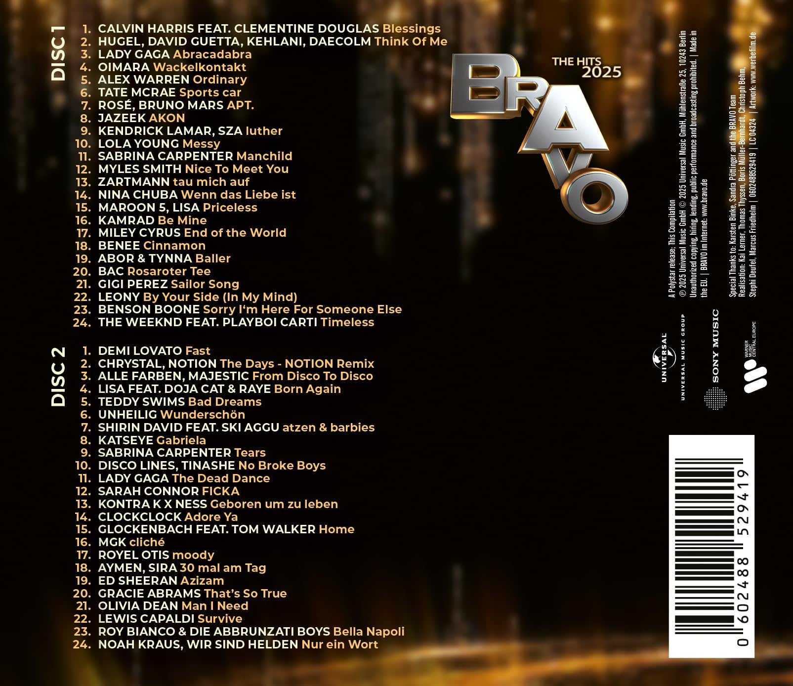 BRAVO - the Hits 2025 (4LP)