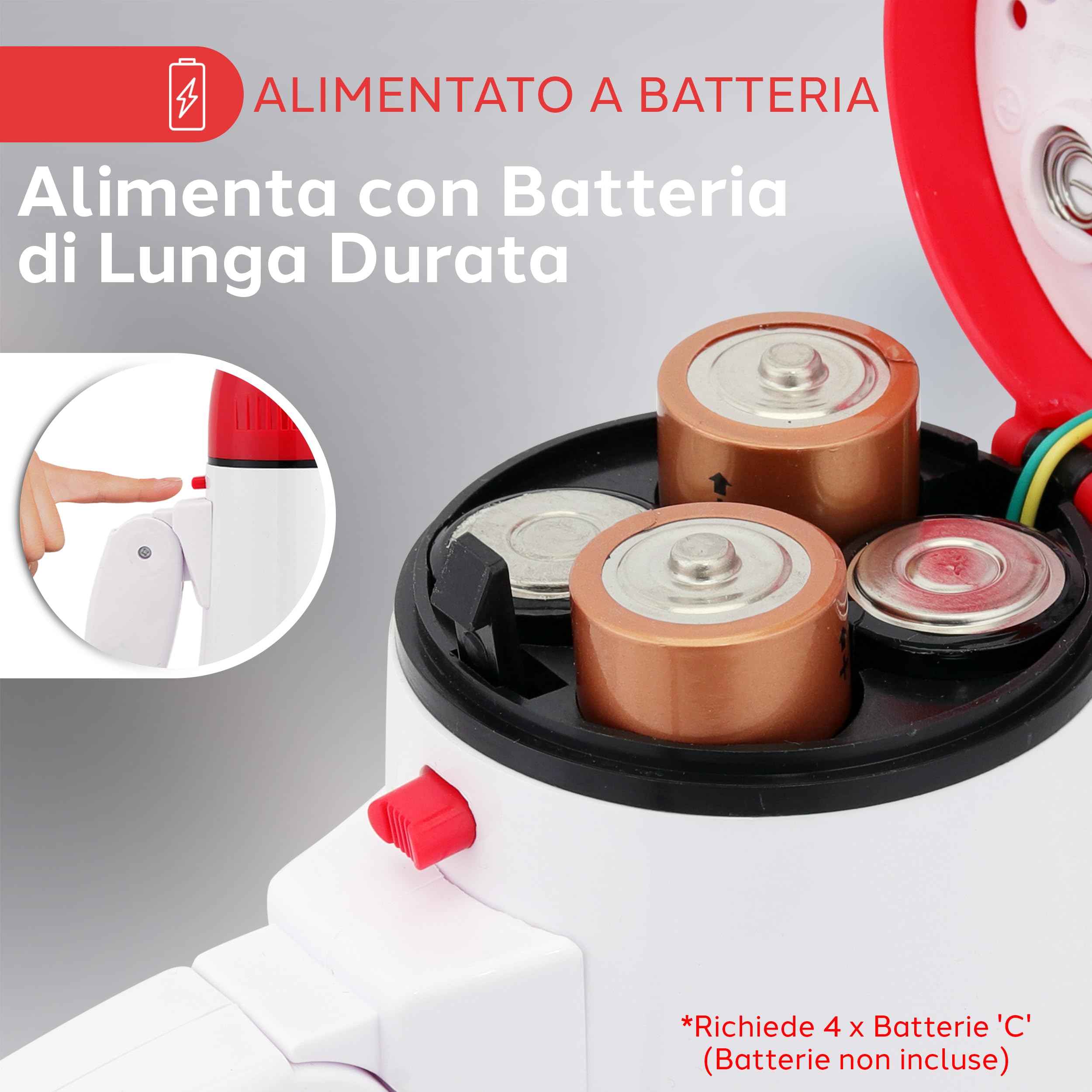 Pyle Megafono Portatile 30 Watt con Sirena e Luci LED, Controllo Volume Regolabile per Calcio, Basket, Baseball, Cheerleading, Allenamenti e Sicurezza