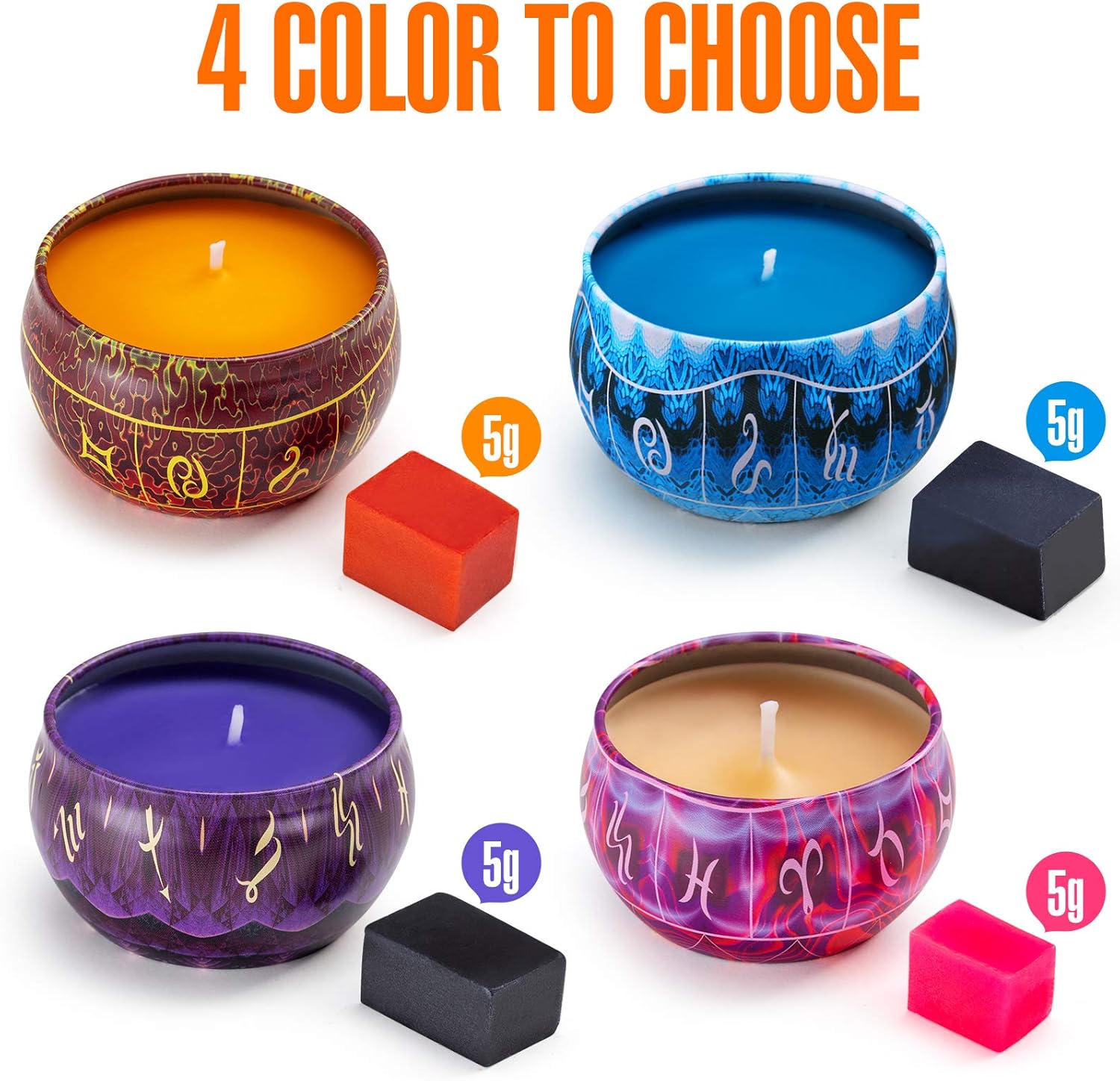 Ahyiyou DIY Candle Making Kit Supplies, Candle Craft Tools with Candle Make Pouring Pot, Candle Wicks, Wicks Stickers, Wicks Holder, Dyes, Beeswax, Candles tins and Spoon