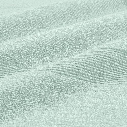 Miniatura 2 de Belizzi Home Juego de 4 toallas de baño de 27 x 54 pulgadas, 100% algodón hilado en anillo, ultra suaves, altamente absorbentes, lavables a máquina,