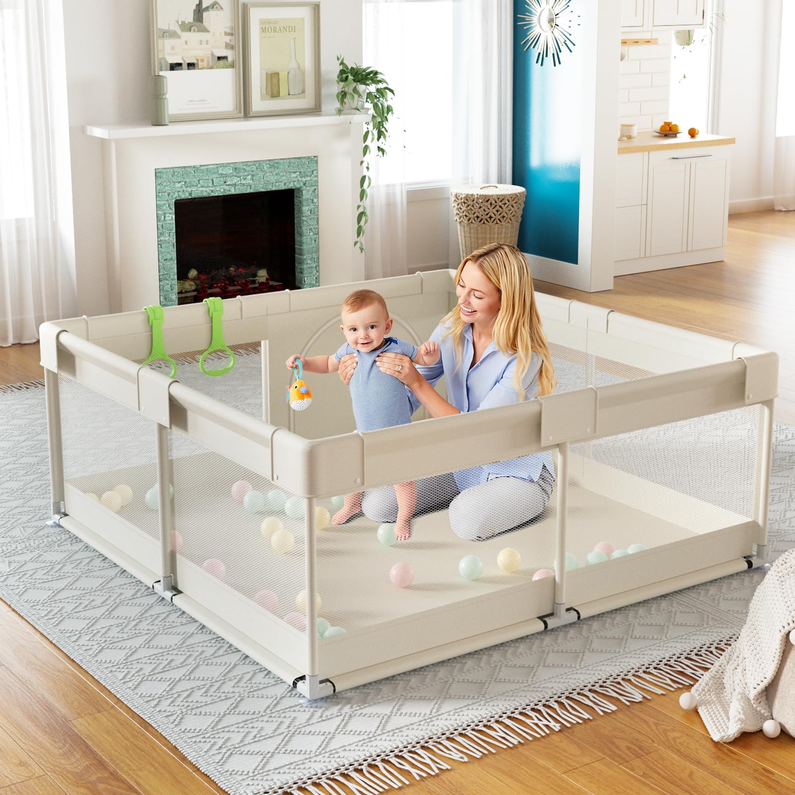 Jimglo Baby Playpen Foldable, Playard for Babies and