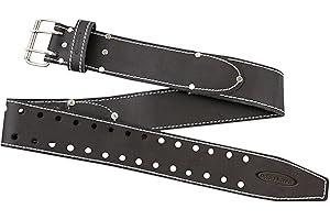 McGuire-Nicholas Men's Standard 2 3/4-Inch Oil Tanned Leather Tool Work Belt for...