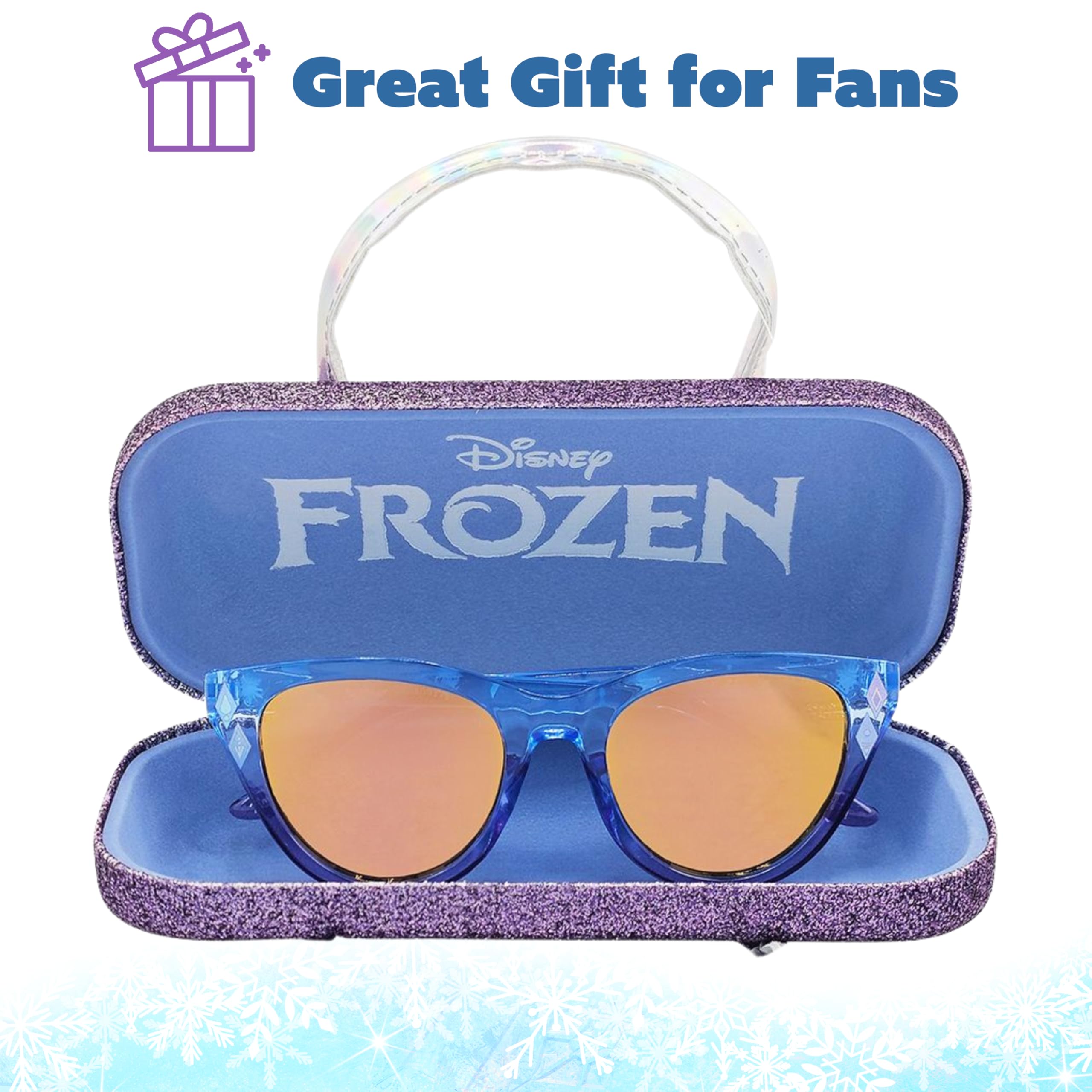 ARKAID 2pk Glasses + Hard Case W/Handles Frozen, Gafas Niñas, Purple, 120mm