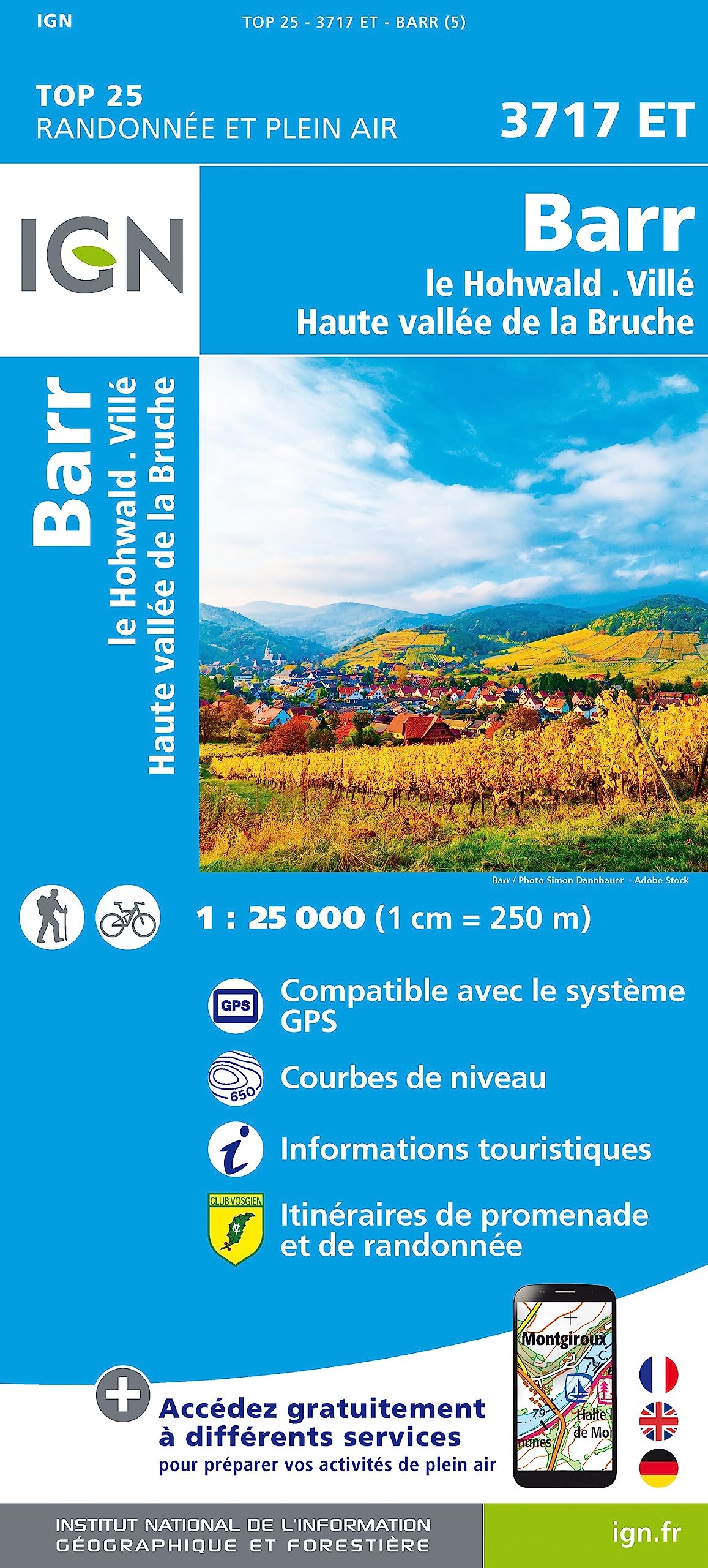 Barr / Le Howald / Villé / Vallée de la Bruche: 3717ET (TOP 25)