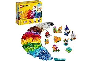 LEGO Classic Creative Transparent Bricks Building Set for Kids