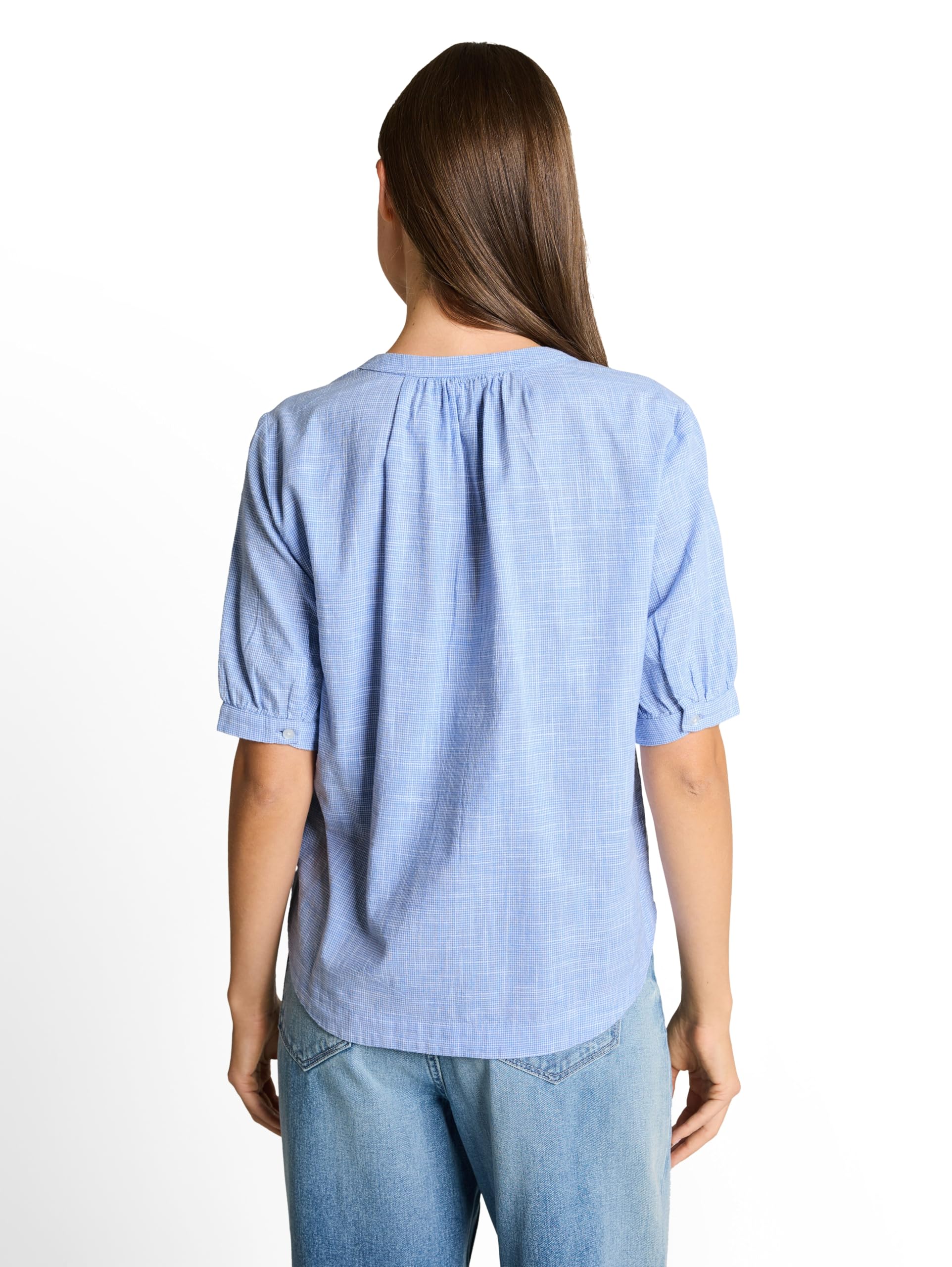 Tom Tailor Damen Bluse aus Baumwolle