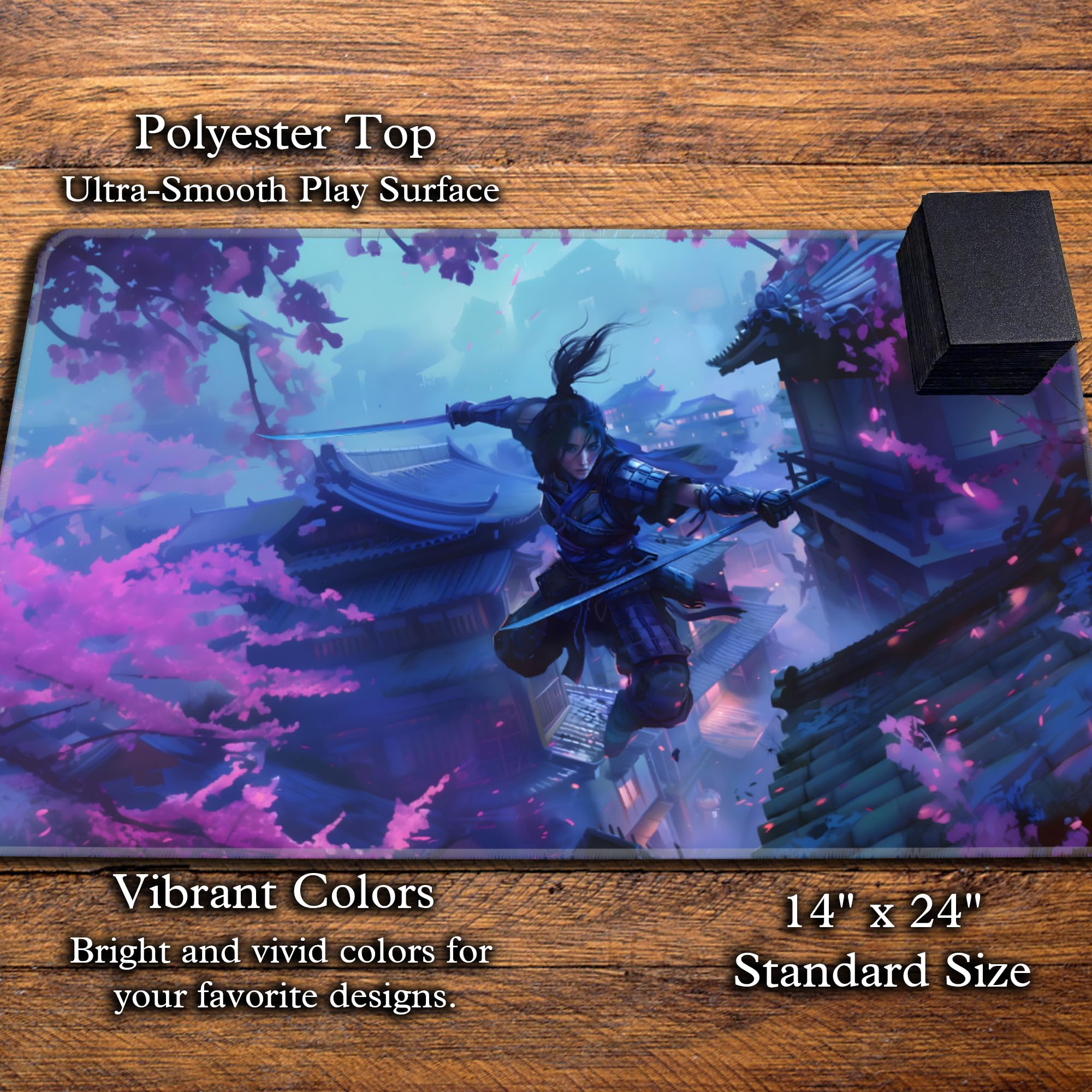 Digital Sorcery Studio TCG Playmat for MTG, Magic: The Gathering, Final Fantasy, One Piece & Commander Custom Card Game Mat for Playing Cards, Decks & Sleeves (Yuriko Ninja Warrior) - BigaMart Digital Sorcery Studio TCG Playmat for MTG, Magic: The Gathering, Final Fantasy, One Piece & Commander Custom Card Game Mat for Playing Cards, Decks & Sleeves (Yuriko Ninja Warrior) - BigaMart