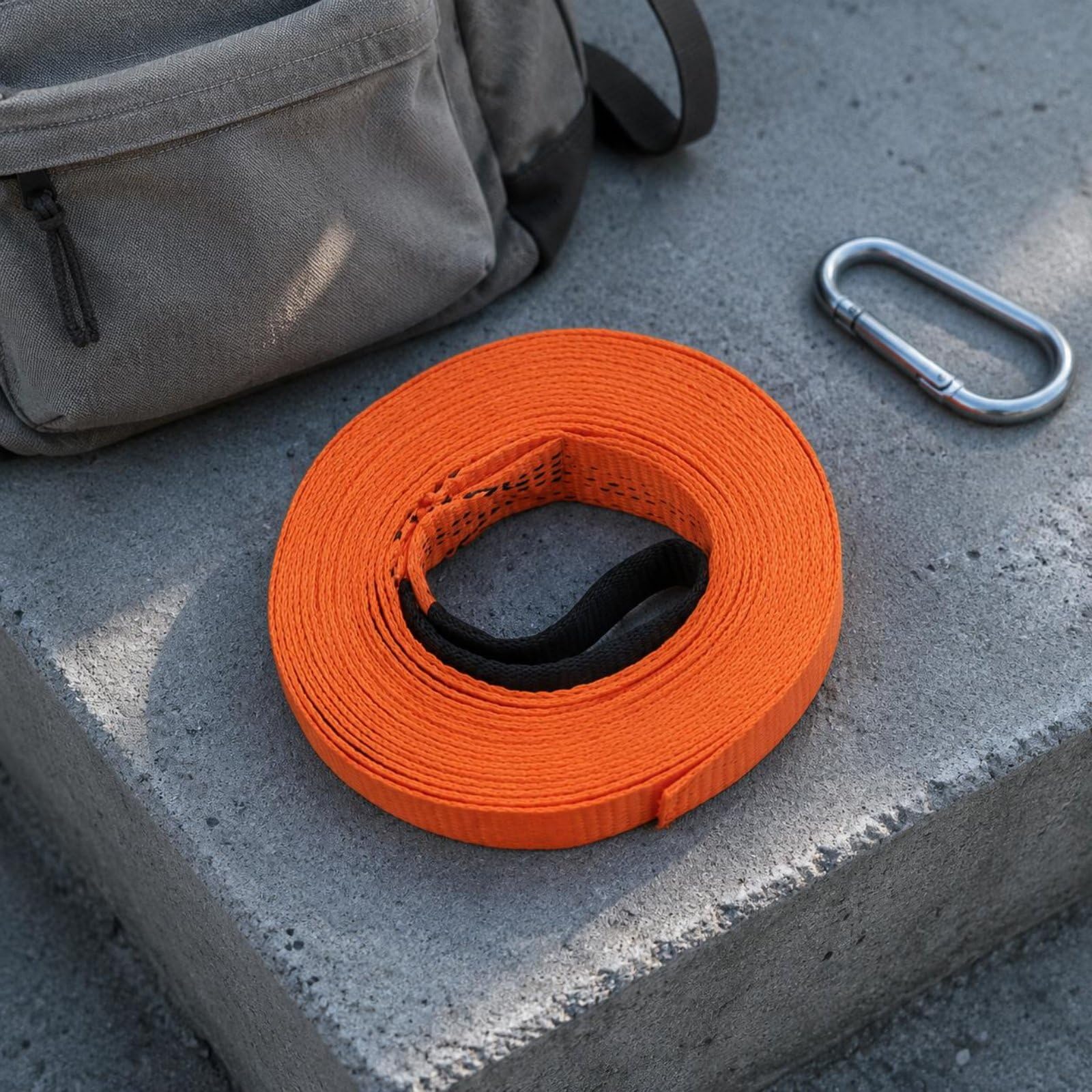 Slackline Facile da Usare Kit Slackline Resistente Attrezzatura Sportiva per Bambini, Parco, Giardino, 15m