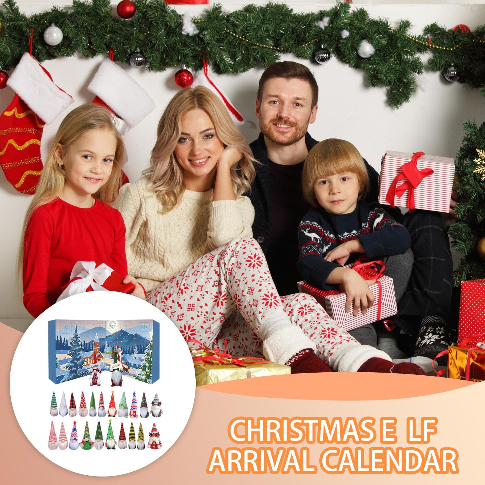 de calendrier de l'Avent | 24 jours Décoration Elfes