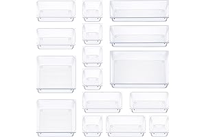 Clear Plastic Drawer Organizers for Versatile Storage