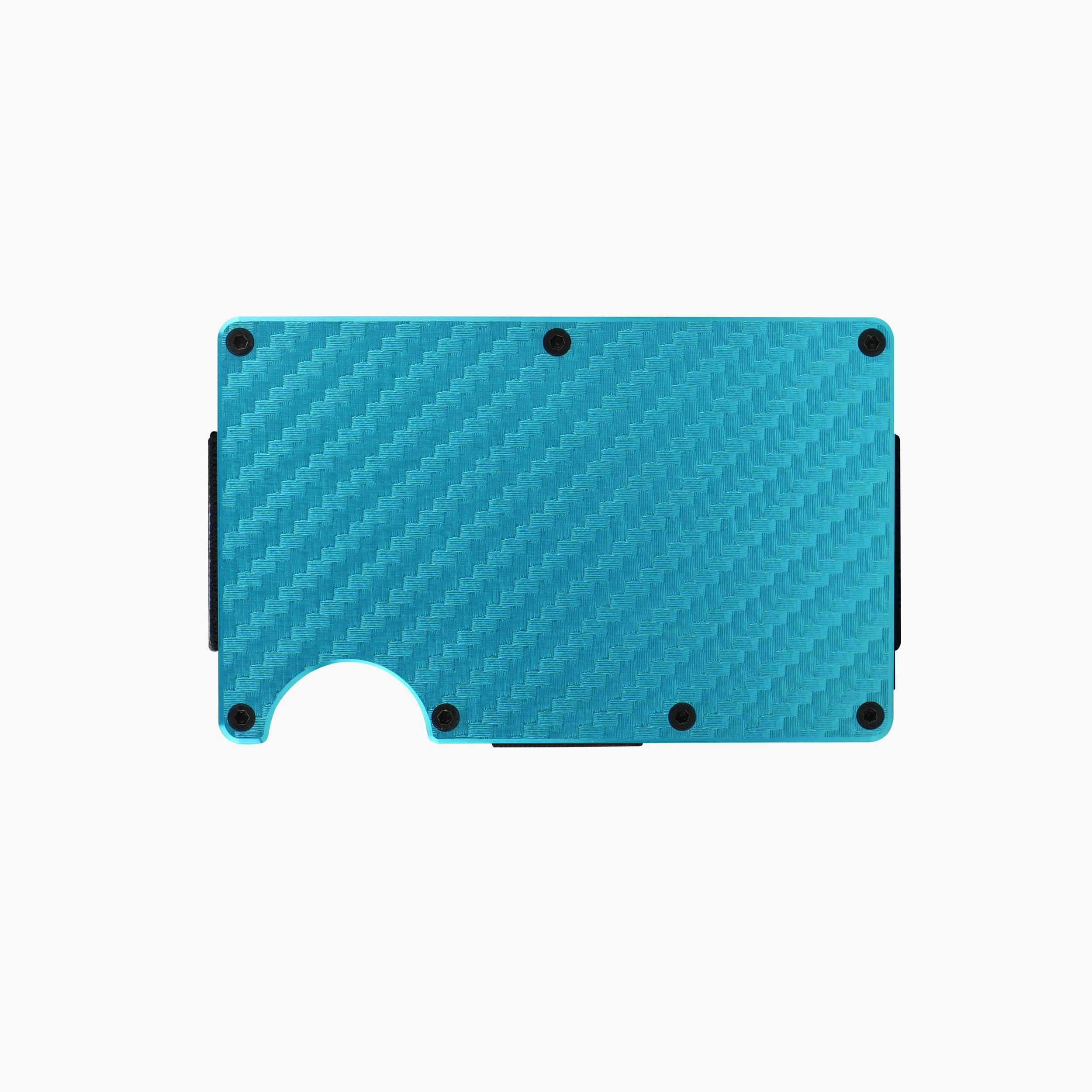The Wallet Store Clip & Carry Metal Card Holder (Blue)