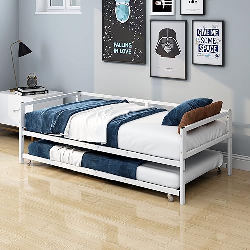 Miniatura 3 de HOMERECOMMEND Marco de sofá cama de metal resistente listones de metal para sofá cama, plataforma de colchón, no necesita somier, base de colchón,