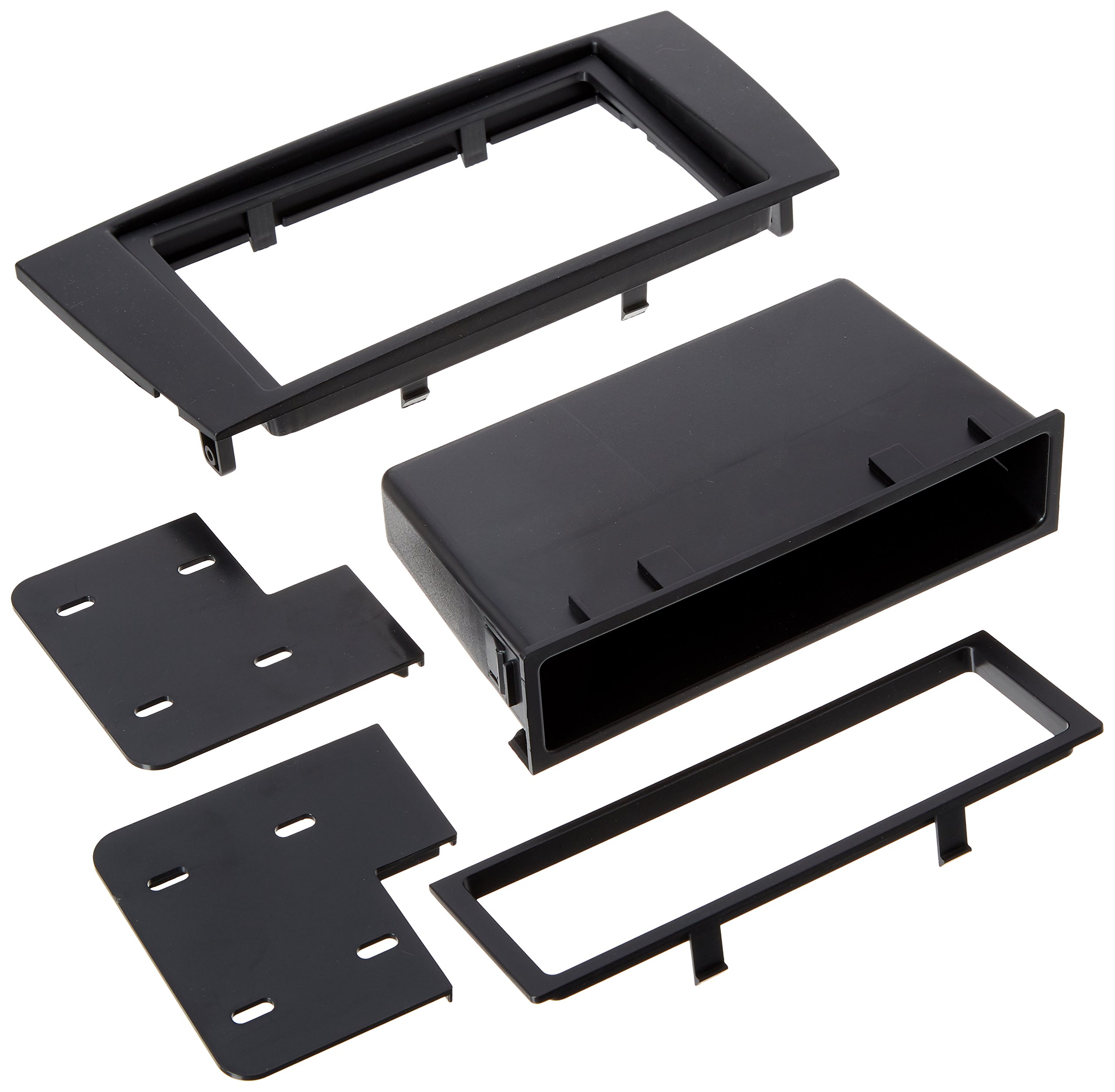 Scosche JR8200B Double DIN or Single DIN with Pocket Radio Install Dash Kit Compatible with Select 2002-2008 Jaguar X-Type - Aftermarket Car Stereo Installation Kit - See Fit Guide Image for Vehicles