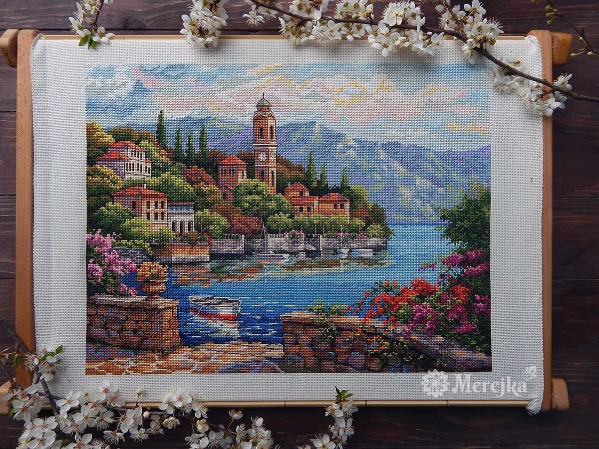 Merejka Kit punto croce Lago di Como